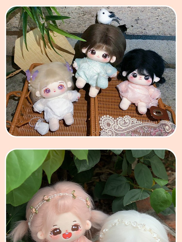 Cotton Doll Pink Green White Cheongsam Dress Accessories 20080:421059