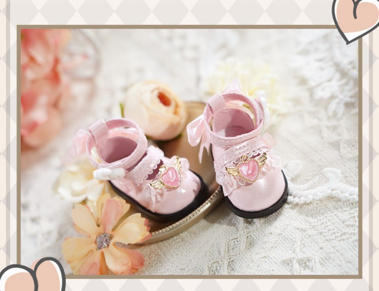 Cotton Doll Shoes Accessories Angel Cute 4-Part BJD Shoes 20084:528605