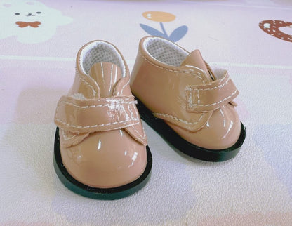Cotton Doll Shoes Magic Sticker Small Leather Shoes (khaki) 20486:419189