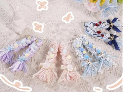 Cotton Dolls Accessories Wigs Knit Braid Multicolor 31934:455243
