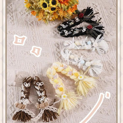 Cotton Dolls Accessories Wigs Knit Braid Multicolor 31934:455229