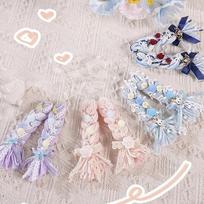 Cotton Dolls Accessories Wigs Knit Braid Multicolor 31934:455223
