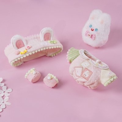 Cotton Doll's Poi and White Peach Baby Clothes - TOY-PLU-106902 - omodoki - 42shops