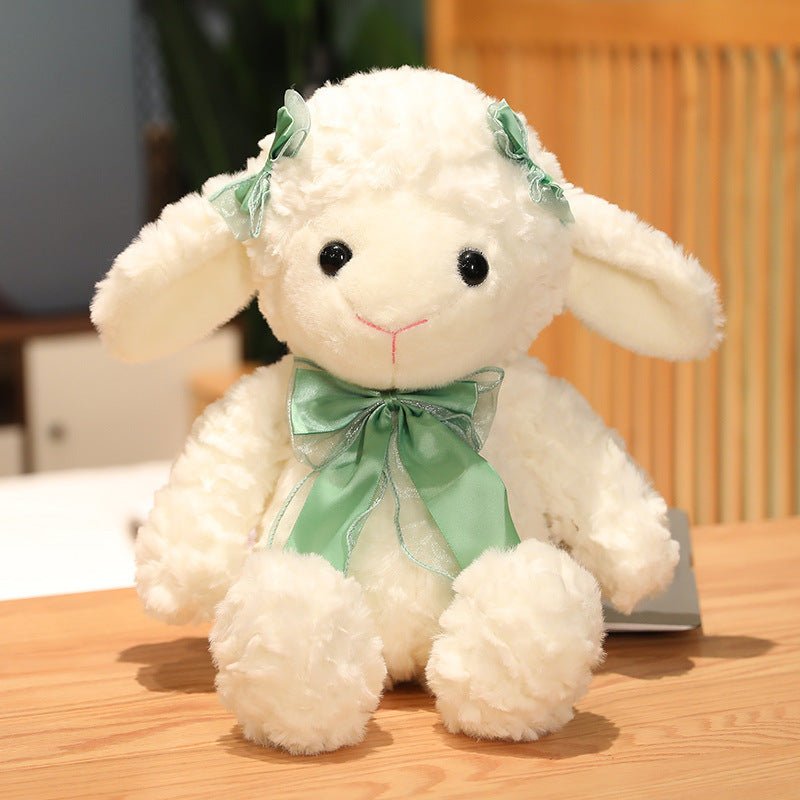Creative Bow-tie Fluffy Plush Lamb Sheep Toy - TOY-PLU-86704 - Yangzhoumeixuan - 42shops