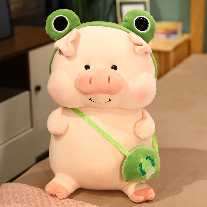 Creative Frog and Bunny Ears Pig Plush Toy - TOY-PLU-88401 - Yangzhoumeixuan - 42shops