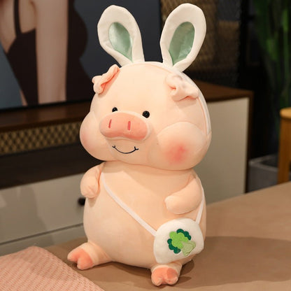 Creative Frog and Bunny Ears Pig Plush Toy - TOY-PLU-88404 - Yangzhoumeixuan - 42shops