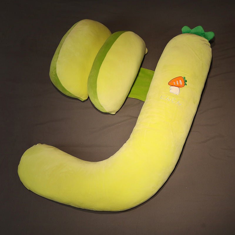 Creative Fruit Pattern J-Shaped Soft Plush Body Pillow - TOY-PLU-45009 - Yangzhoukeshibei - 42shops