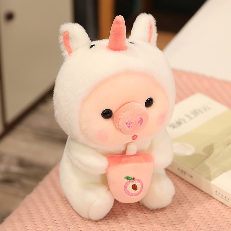 Creative Milk Tea Pig Plush Toys Multicolors - TOY-PLU-30202 - Yiwu xuqiang - 42shops