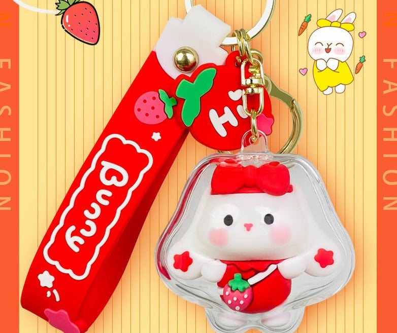 Creative Strawberry Rabbit Key Chain Pendant - TOY-PLU-63201 - Yiwumanmiao - 42shops
