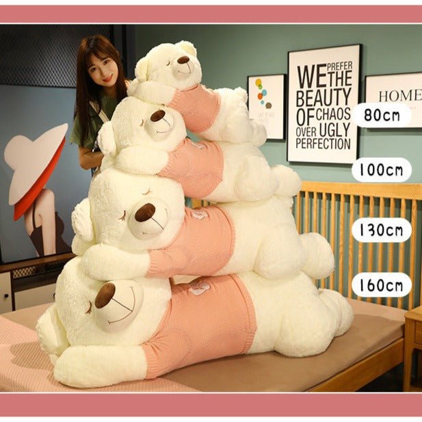 Cuddleable Sleepy Bear Plushie Multicolor - TOY-PLU-39813 - Hanjiang qianyang - 42shops