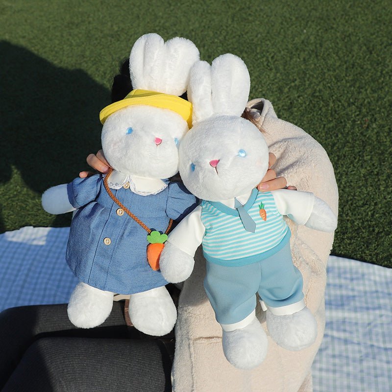 Cuddly Bunny Plush Bedding Plush Toys mousse rabbit preppy style for a pair 43 cm 1004:55735