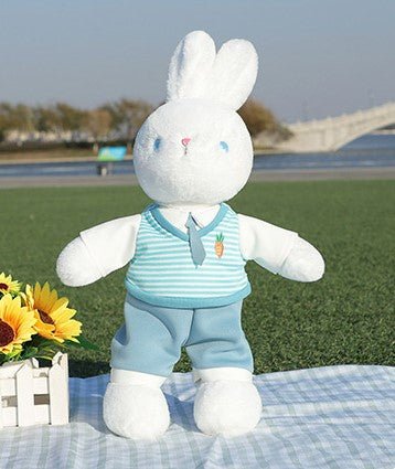 Cuddly Bunny Plush Bedding Plush Toys mousse rabbit preppy style for male 43 cm 