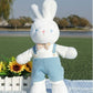 Cuddly Bunny Plush Bedding Plush Toys mousse rabbit pastoral style for male 43 cm 
