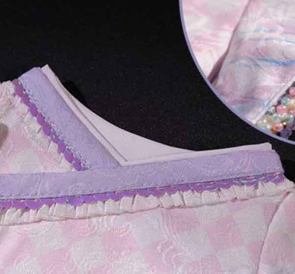 Cute 15/20cm Pink Purple Cotton Doll Clothes 8374:455347