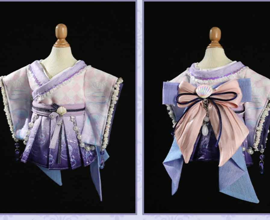 Cute 15/20cm Pink Purple Cotton Doll Clothes 8374:455353