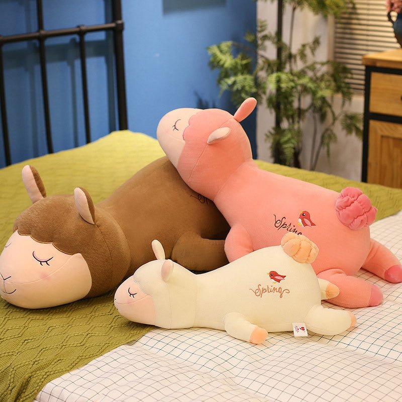 Cute Alpaca Plush Stuffed Animal Pillow Multicolor - TOY-PLU-85101 - Yangzhoumeixuan - 42shops