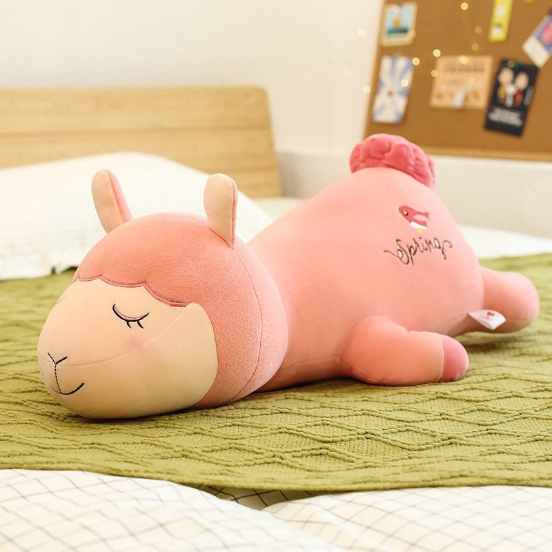 Cute Alpaca Plush Stuffed Animal Pillow Multicolor - TOY-PLU-85101 - Yangzhoumeixuan - 42shops