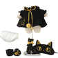 Cute Black Cotton Doll Clothes Set - TOY-PLU-59001 - Strawberry universe - 42shops