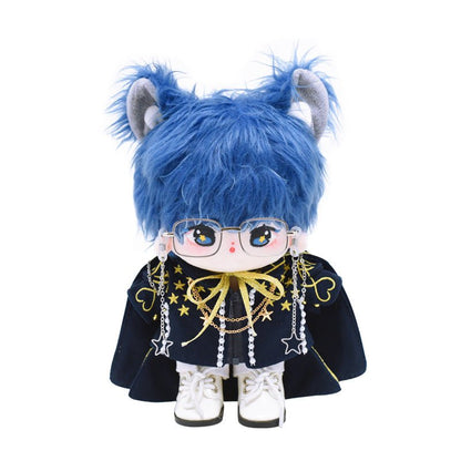 Cute Blue Hair Brown Hair Cottton Doll 20cm 20494:625333