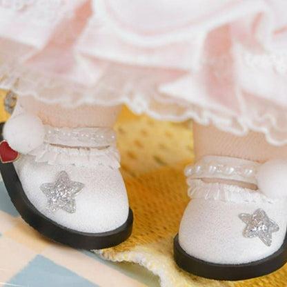 Cute Bow Leather Shoes Cotton Doll Accessories 8360:455653