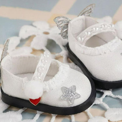 Cute Bow Leather Shoes Cotton Doll Accessories 8360:455657