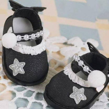 Cute Bow Leather Shoes Cotton Doll Accessories 8360:455655
