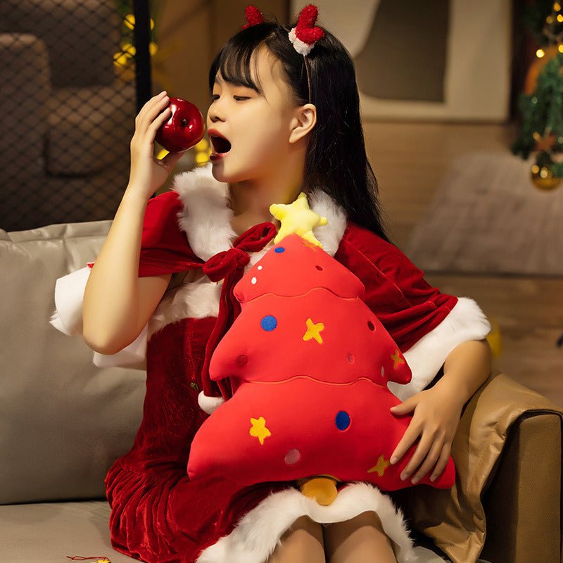 Cute Cartoon Christmas Tree Plush Pillow Toy - TOY-PLU-66701 - Yangzhoujiongku - 42shops