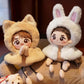 Cute Cartoon Doll Cape Cat Rabbit Doll Clothes 31814:375457