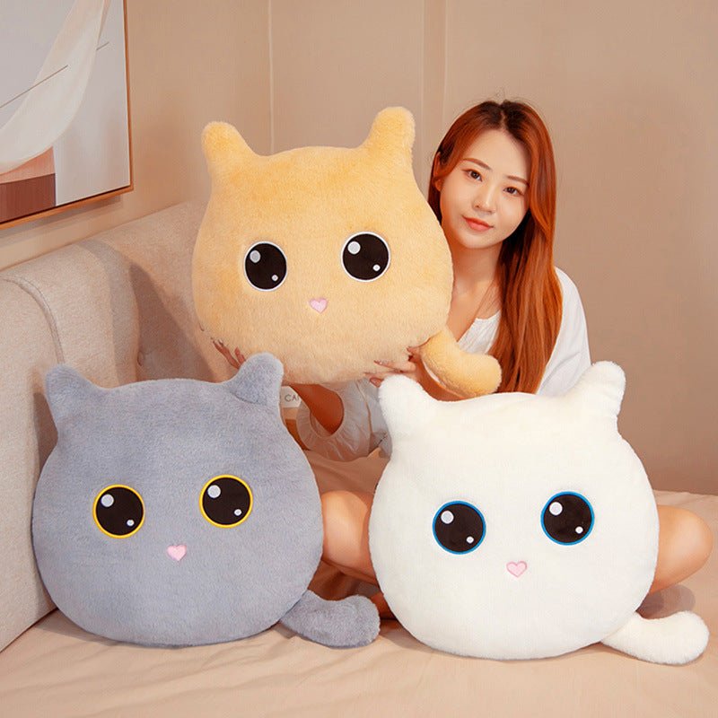 Cute Cat Plush Pillow Cushions Multicolor - TOY-PLU-56501 - Yangzhou kaka - 42shops