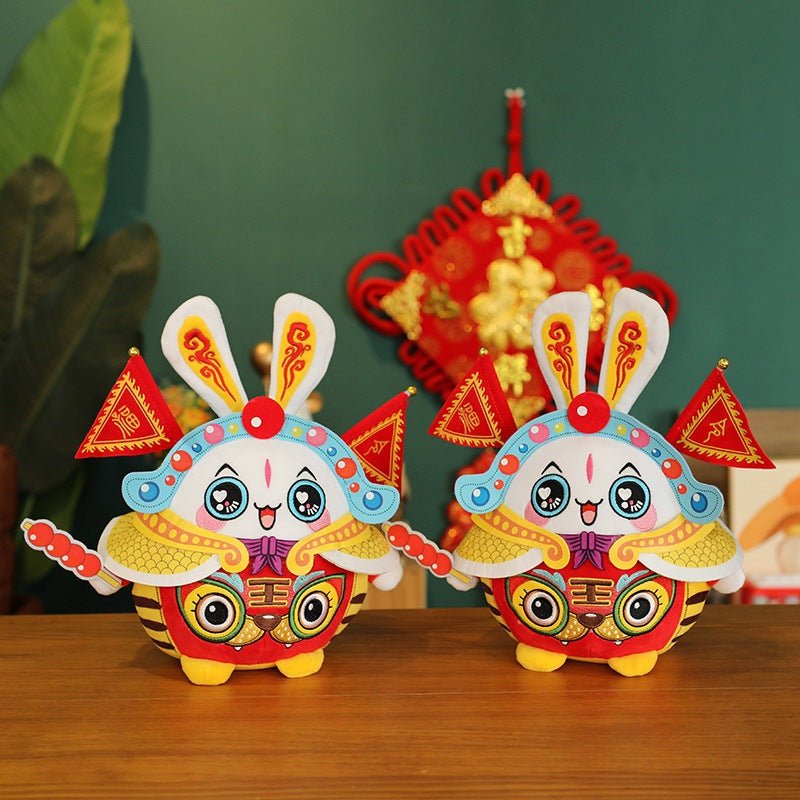 Cute Chinese Style Bunny Plush Toy - TOY-PLU-50801 - Yangzhoujiongku - 42shops