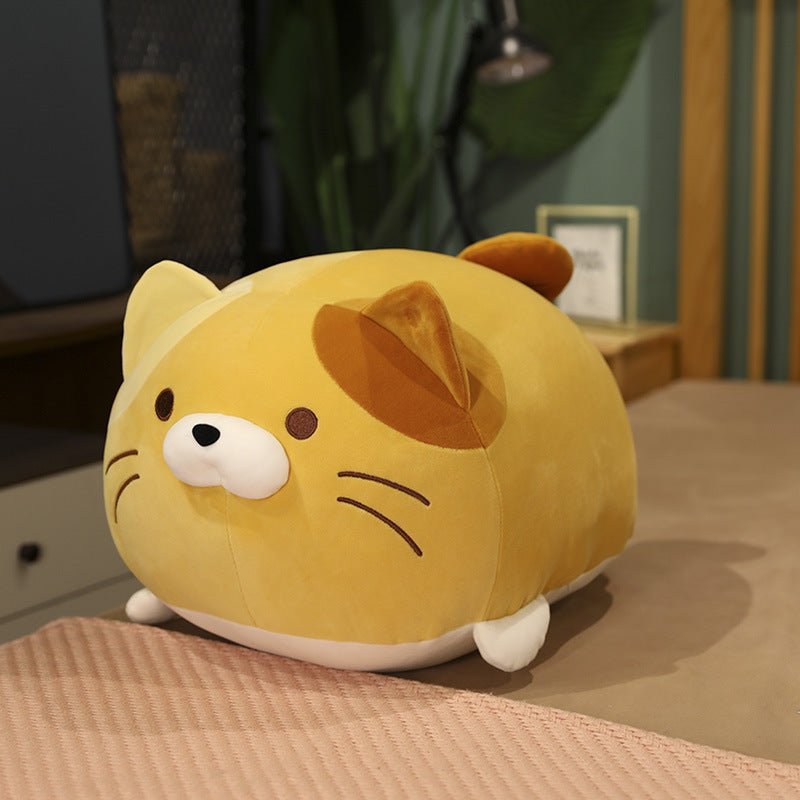Cute Chubby Stuffed Cat Plush Toy orange 35 cm/13.8 inches 