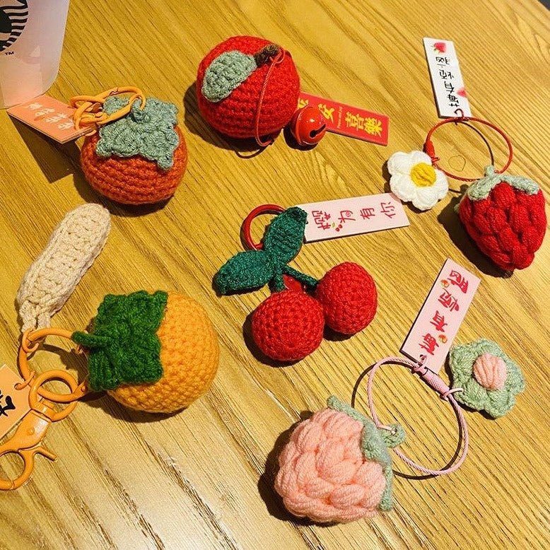 Cute Crochet Doll Fruit Keychain Pendant - TOY-PLU-62701 - Yiwumanmiao - 42shops