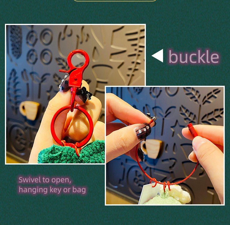 Cute Crochet Doll Fruit Keychain Pendant - TOY-PLU-62711 - Yiwumanmiao - 42shops