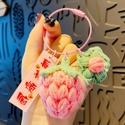 Cute Crochet Doll Fruit Keychain Pendant - TOY-PLU-62701 - Yiwumanmiao - 42shops