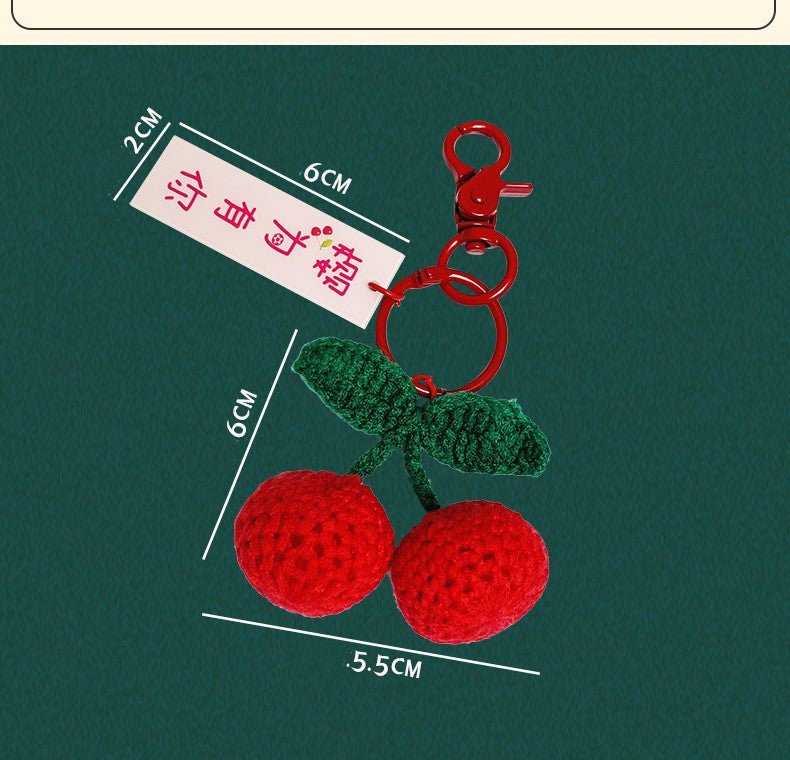 Cute Crochet Doll Fruit Keychain Pendant - TOY-PLU-62712 - Yiwumanmiao - 42shops