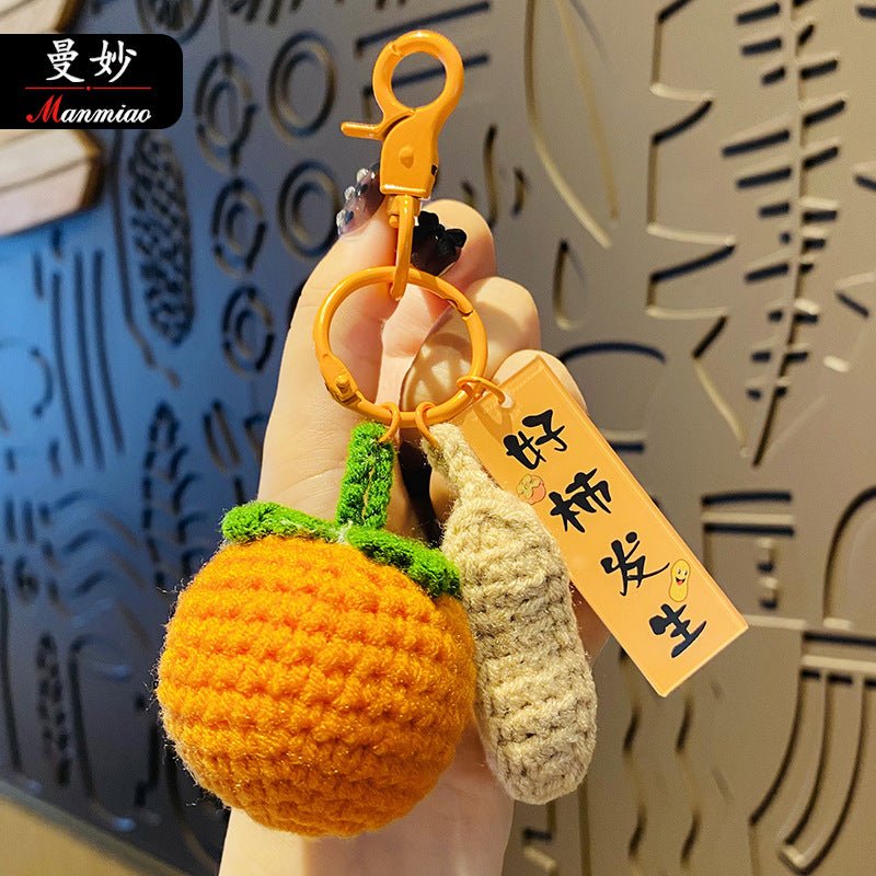 Cute Crochet Doll Fruit Keychain Pendant - TOY-PLU-62702 - Yiwumanmiao - 42shops