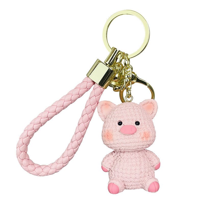 Cute Dinosaur Bunny Chicken Pig Resin Keychain - TOY-ACC-19601 - Yiwumanmiao - 42shops