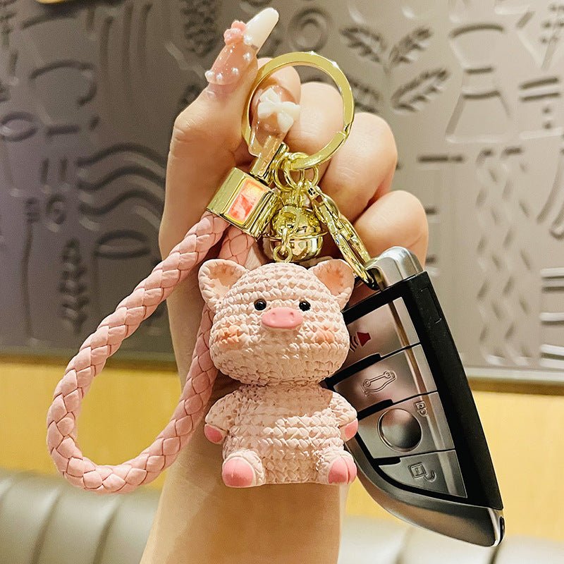 Cute Dinosaur Bunny Chicken Pig Resin Keychain - TOY-ACC-19602 - Yiwumanmiao - 42shops