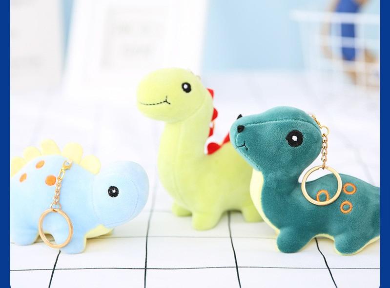 Plush store dinosaur keychain