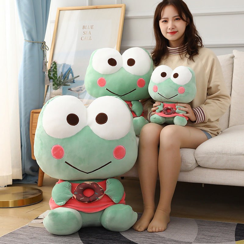 Cute Donut Big Eyes Frog Stuffed Plush Toy - TOY-PLU-88201 - Jiangsujinsujiaju - 42shops