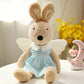 Cute Dressing White Brown Bunny Plush Toy - TOY-PLU-89105 - Yangzhoujijia - 42shops
