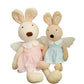Cute Dressing White Brown Bunny Plush Toy - TOY-PLU-89101 - Yangzhoujijia - 42shops