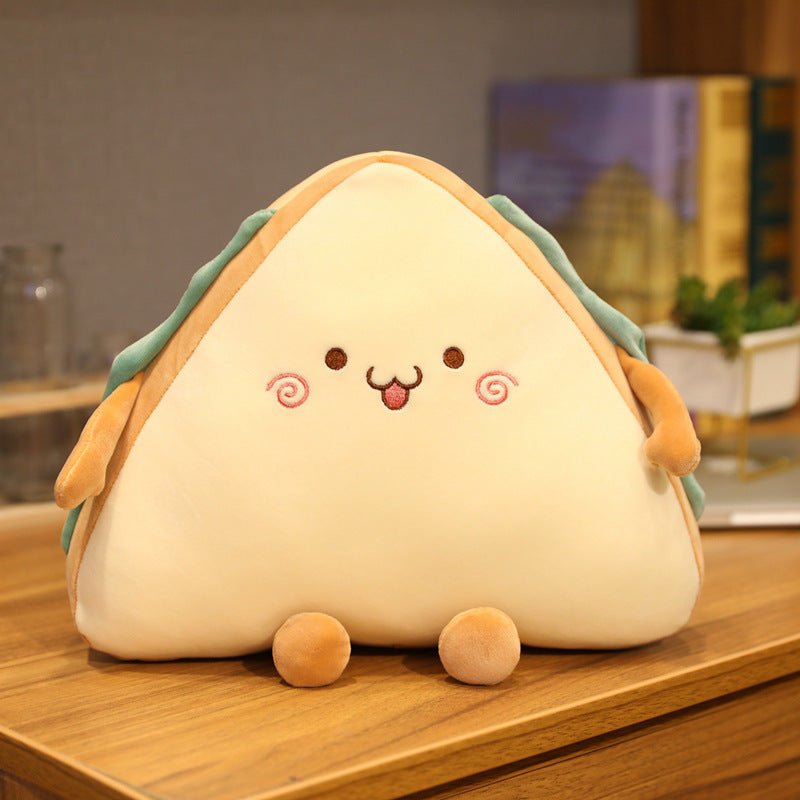 Cute Emoji Sandwich Plush Toy Pillow - TOY-PLU-41509 - Hanjiangquqianyang - 42shops