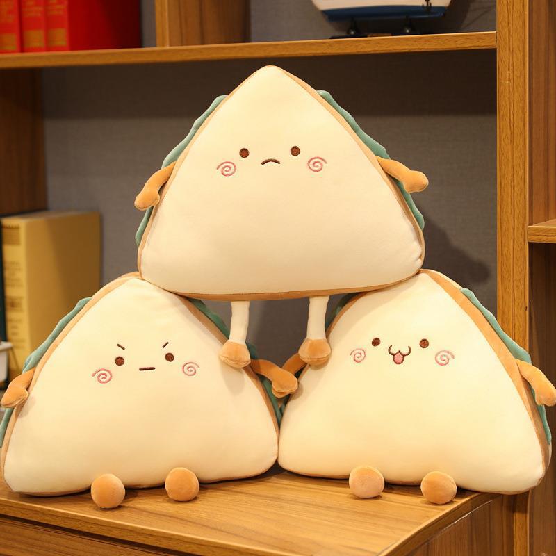 Cute Emoji Sandwich Plush Toy Pillow - TOY-PLU-41501 - Hanjiangquqianyang - 42shops