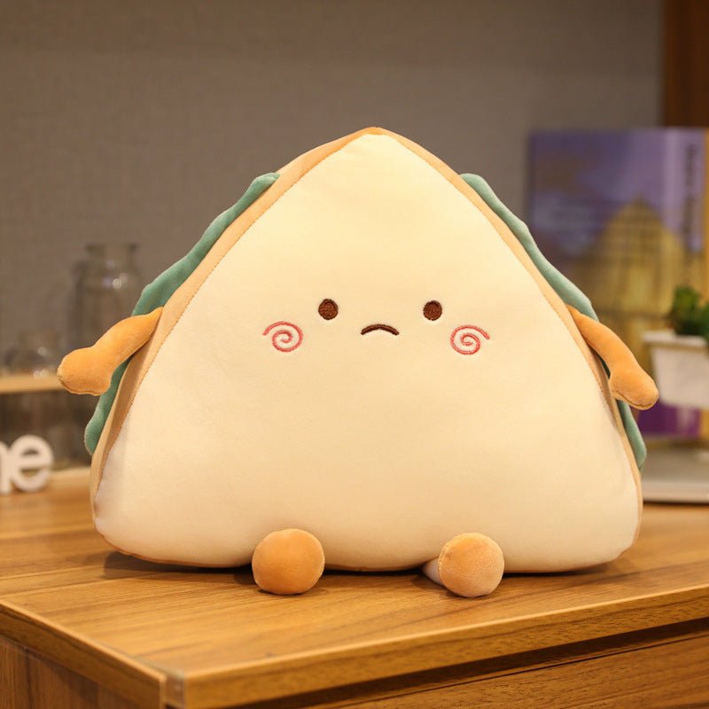 Cute Emoji Sandwich Plush Toy Pillow - TOY-PLU-41505 - Hanjiangquqianyang - 42shops