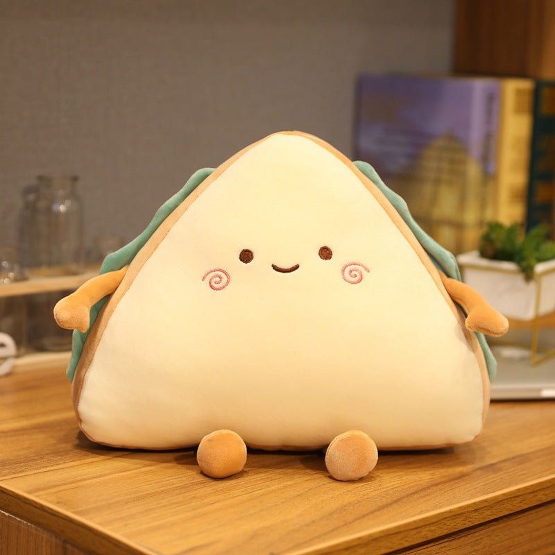 Cute Emoji Sandwich Plush Toy Pillow - TOY-PLU-41501 - Hanjiangquqianyang - 42shops