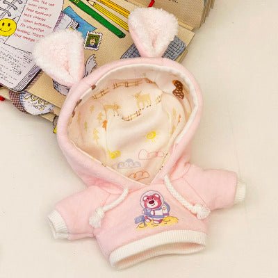 Cute Fluffy Ear Cotton Doll Sweater Clothes - TOY-PLU-56402 - Huanxiyiduoduo - 42shops