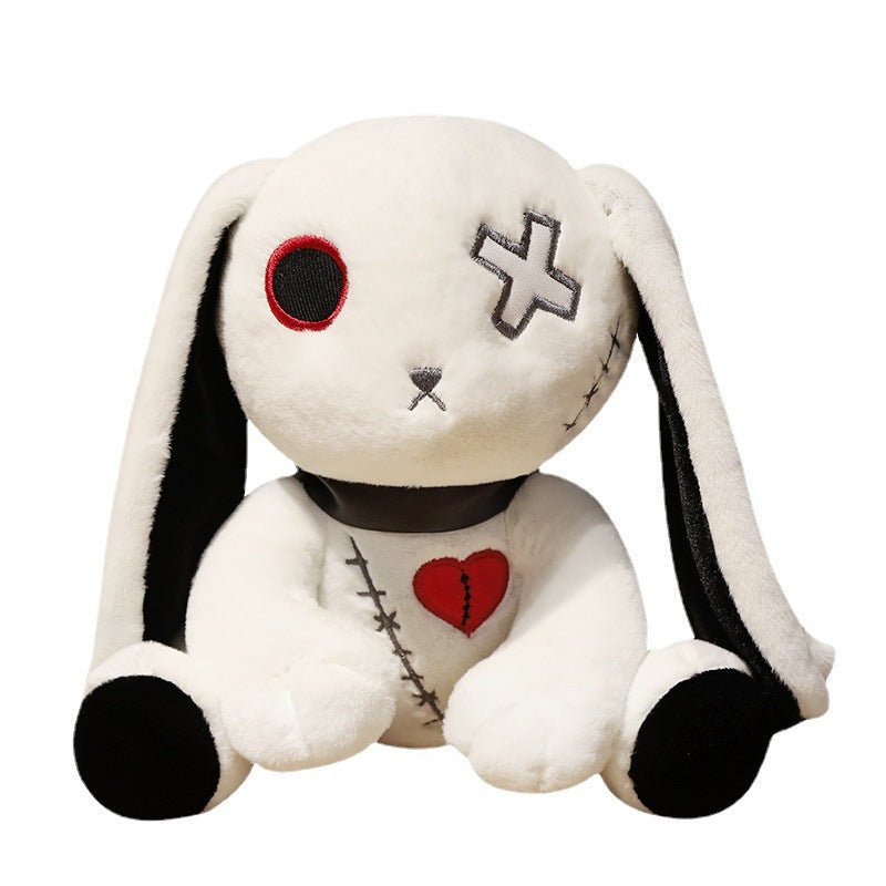 Cute Funny Dark Reborn Rabbit Plush toy white bunny 25 cm/9.8 inches 