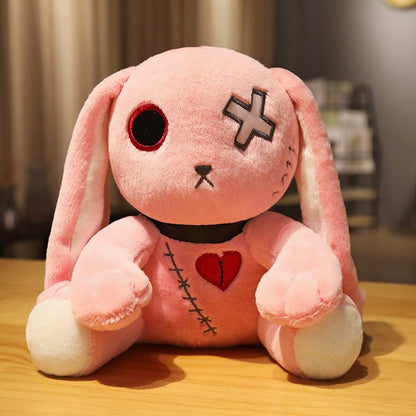 Cute Funny Dark Reborn Rabbit Plush toy pink bunny 25 cm/9.8 inches 