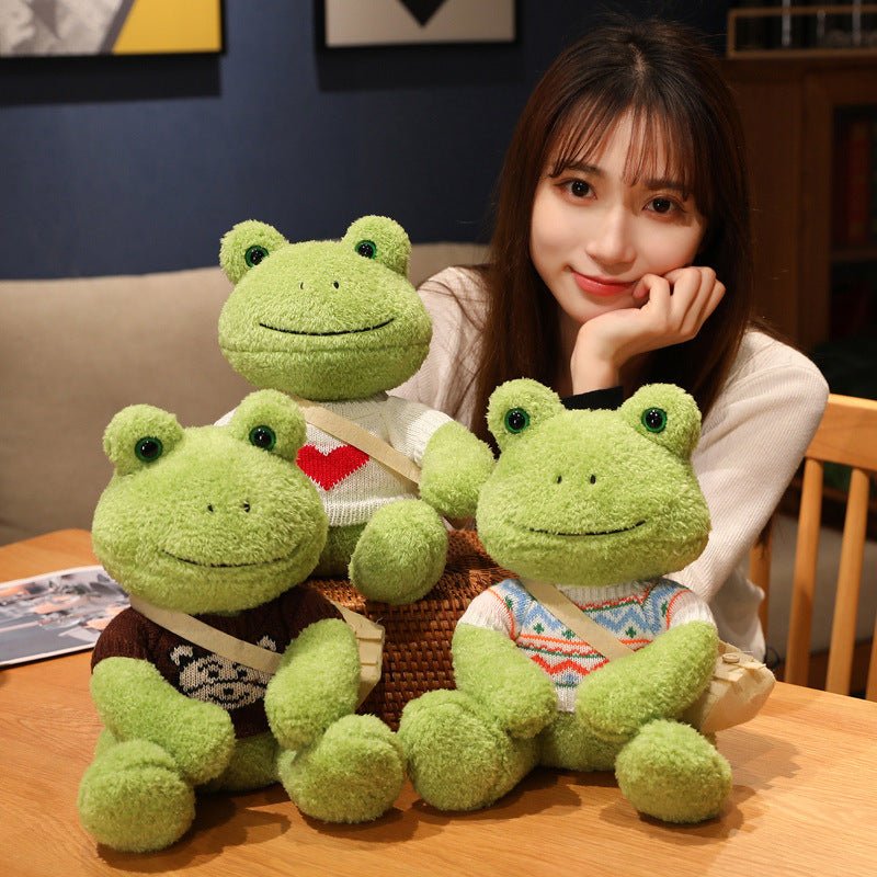 Cute Green Frog Plush Doll - TOY-PLU-76313 - Yangzhoumuka - 42shops